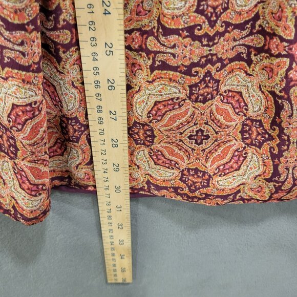 Sanctuary Boho Dress‎ Women's Sheer Lined Paisley Print Cottagecore Pockets - Picture 8 of 8